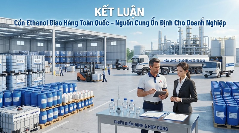 Cồn Ethanol Giao Hàng Toàn Quốc – Nguồn Cung Ổn Định Cho Doanh Nghiệp